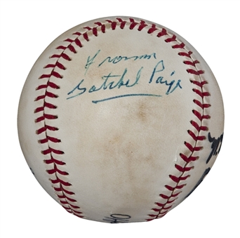 Satchel Paige Multi-Signed Baseball With 3 Signatures (PSA/DNA)